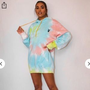 NWT missguided x playboy hoodie dress